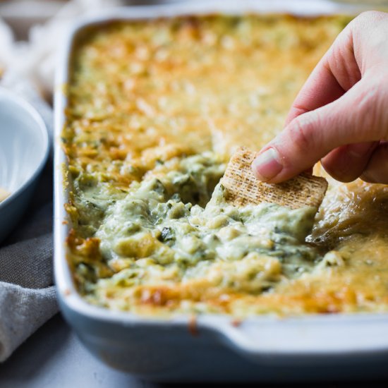 Homemade Spinach Greek Yogurt Dip