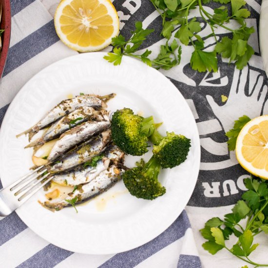 Baked Sardines With Oregano