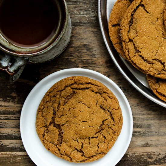 Five Spice Ginger Molasses Cookies