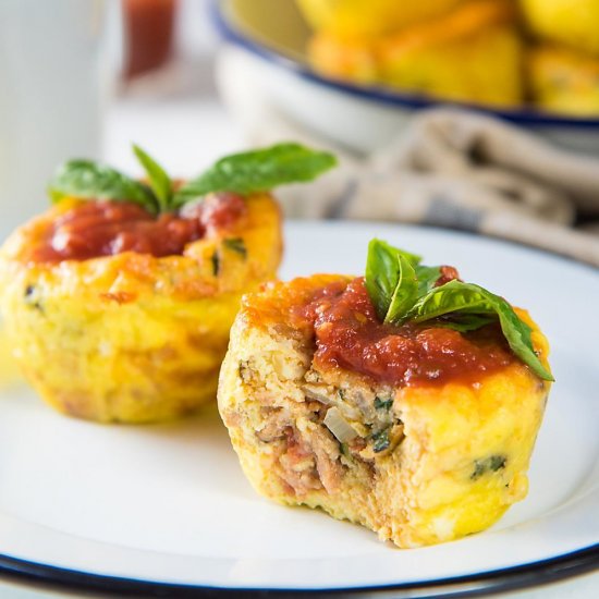 Pizza Breakfast Egg Muffins