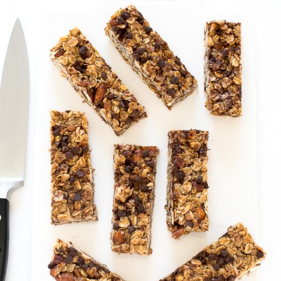 Chewy Chocolate Chip Granola Bars