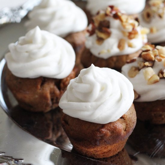 Vegan Mini Apricot Cupcakes