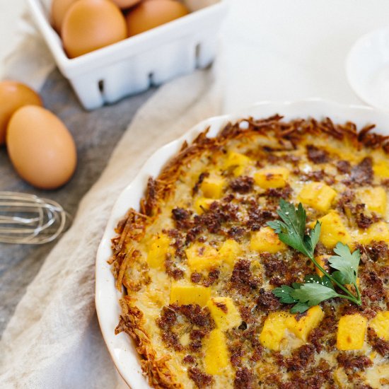 Potato Crust Paleo Frittata