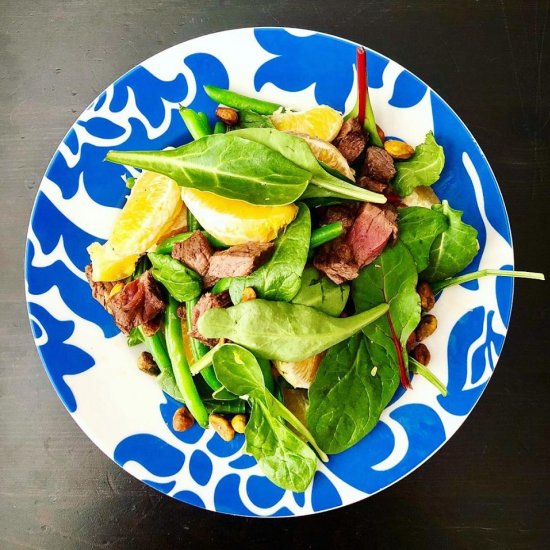 Espresso-Rubbed Sirloin Salad