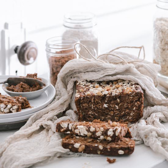 Cacao Banana Oat Bread