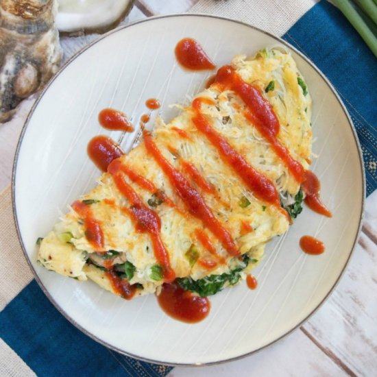 Taiwanese Oyster Omelette