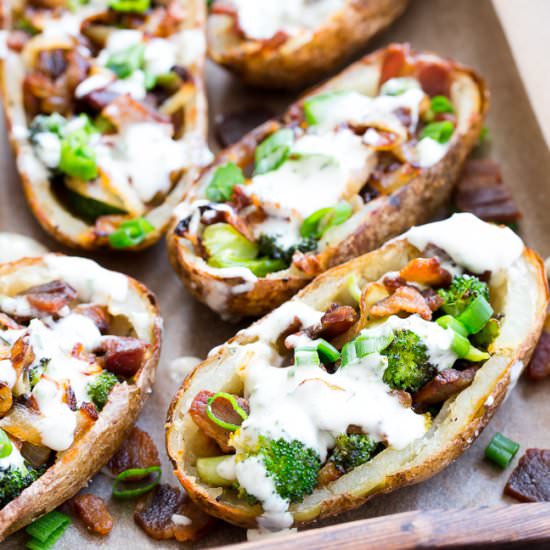 Crispy Loaded Potato Skins