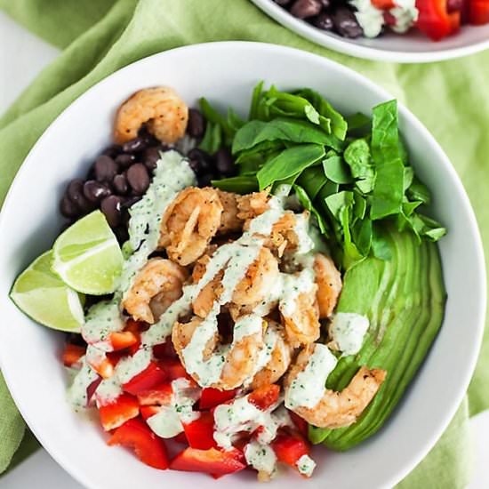 Mexican Rice Bowl with Shrimp