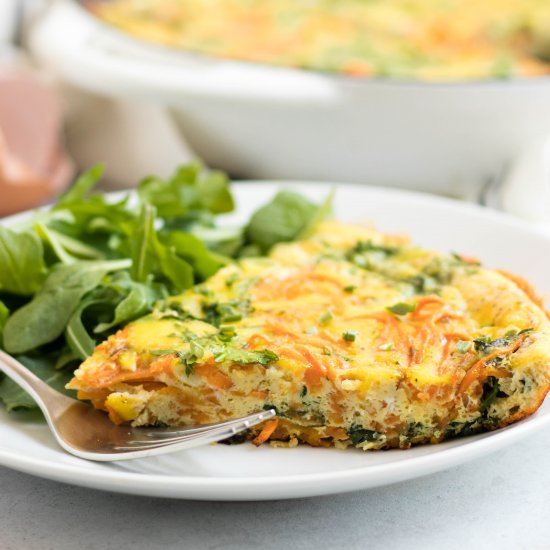 Spiralized Sweet Potato Frittata