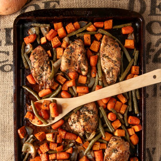 Sheet Pan Balsamic Herb Chicken