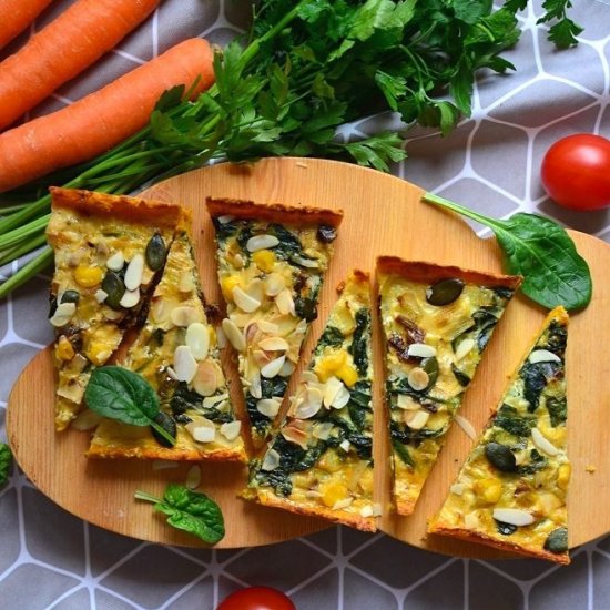 Carrot crust tart