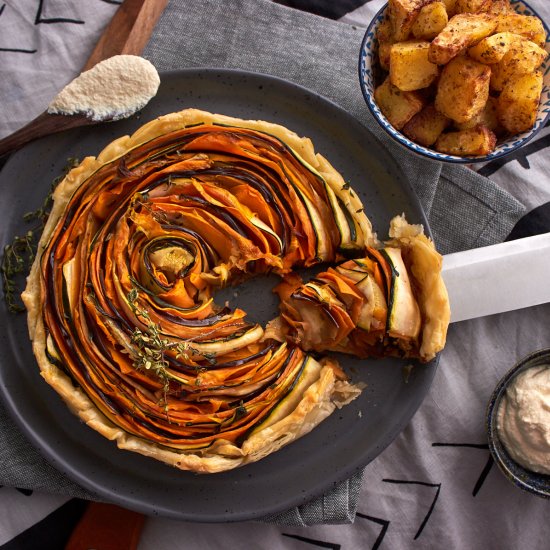 Spiral Vegetable Tart