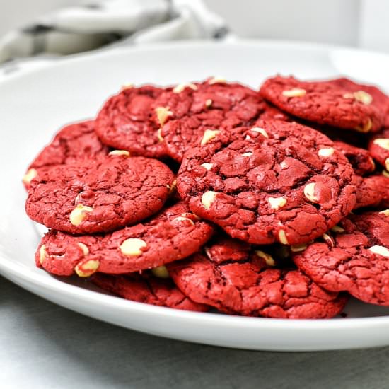 Red Velvet Cake Cookies