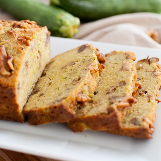 Low Carb Zucchini Walnut Bread