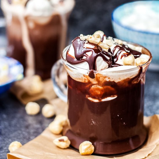 Hazelnut Italian Hot Chocolate