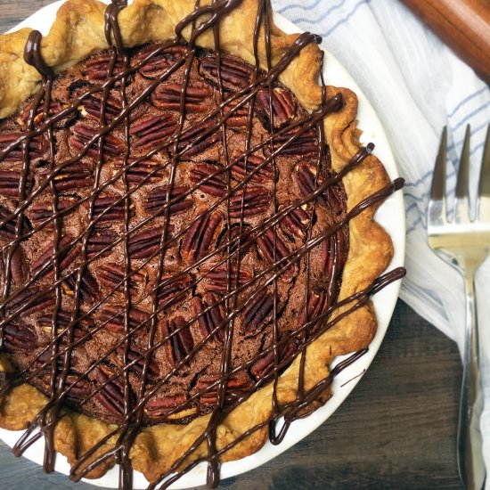 Gold Medal Dark Chocolate Pecan Pie