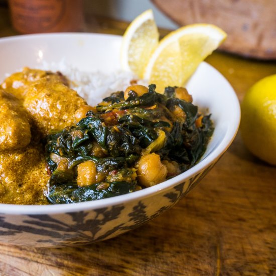 Chana Saag – Chickpea Spinach Curry