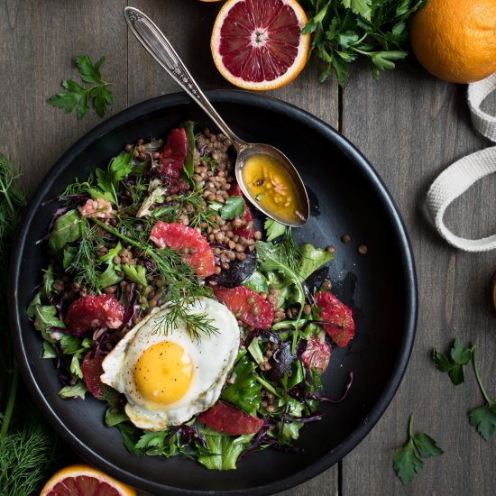 Blood Orange and Lentil Salad