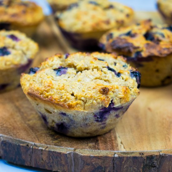 Gluten Free Blueberry & Oat Muffins