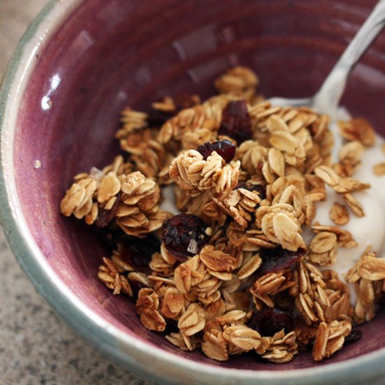 Cranberry Maple Granola