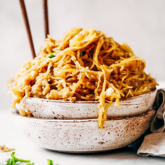 Spicy Spaghetti Squash Noodles