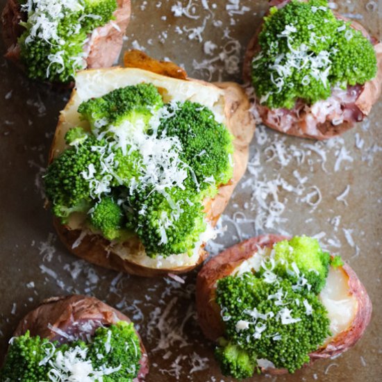 Parmesan Broccoli Baked Potato