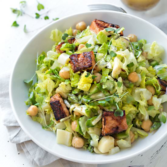 Grilled Salmon Chopped Salad