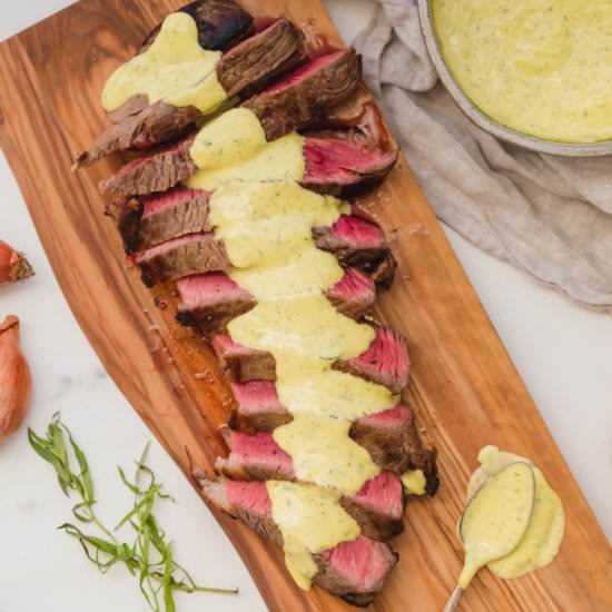 Whole30 steak with Bearnaise Sauce