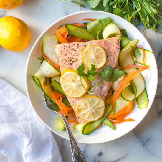 Instant Pot Lemon Garlic Salmon