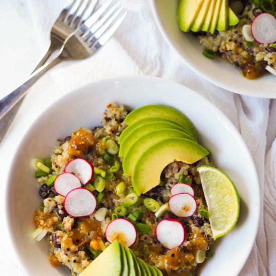 Spicy Coconut Quinoa and Beans