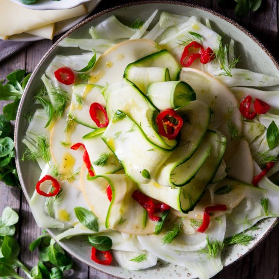 Fennel Courgette Salad