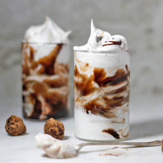 Fudge Ripple Cashew Cream Parfait