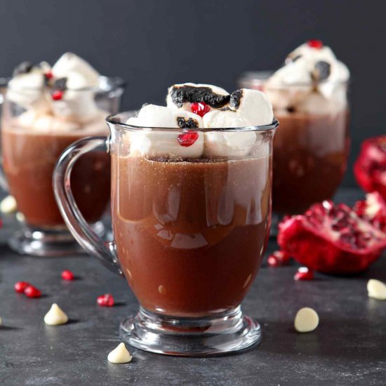 Pomegranate White Hot Chocolate