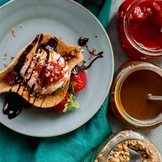 Cinnamon Sugar Tortilla Bowls