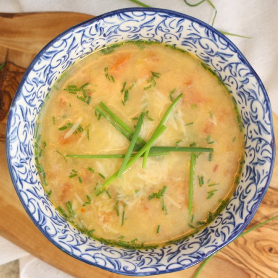 Chicken Vegetable Egg Drop Soup