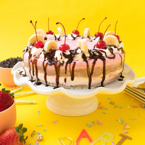 Banana Split Cheesecake