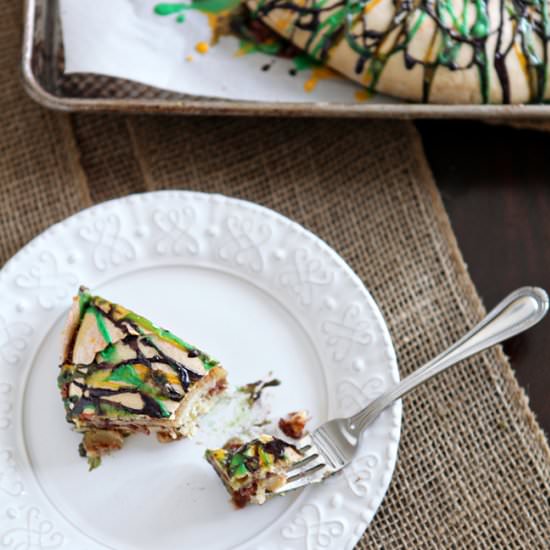 Cream Cheese Raspberry King Cake