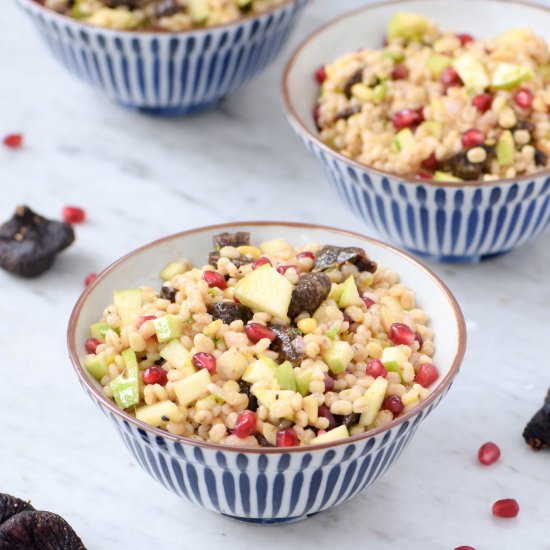 Barley w/ Fig, Apple & Pomegranate