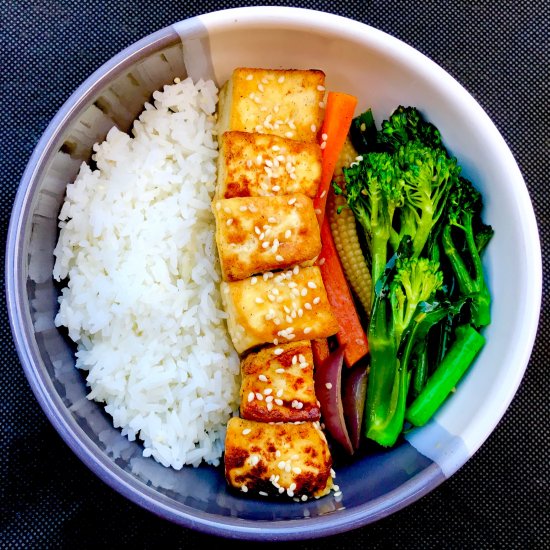 Salt and pepper tofu stir fry Vegan