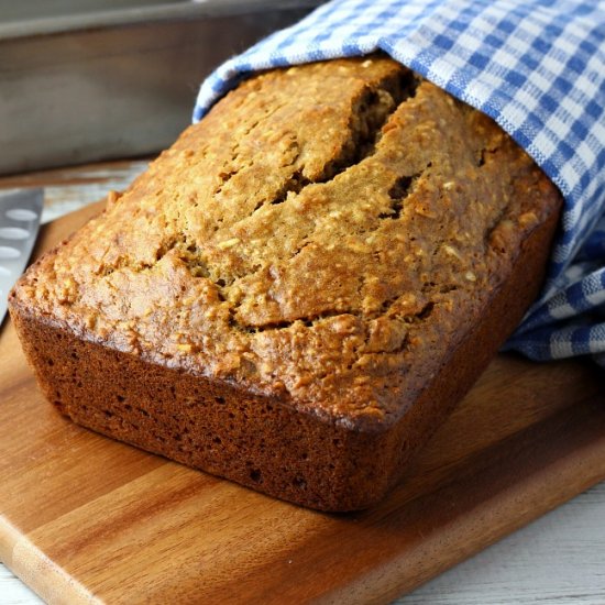 Easy Banana Oatmeal Bread