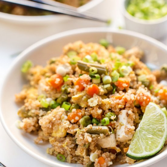 Pressure Cooker Fried Quinoa