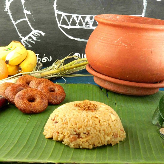 Authentic Sweet Pongal in Clay Pot