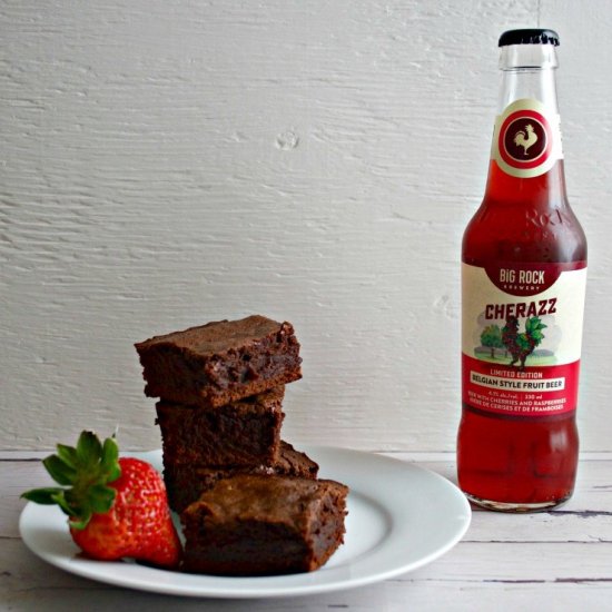 BELGIAN FRUIT BEER BROWNIES