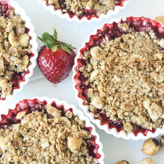 Strawberry Buckwheat Crumble