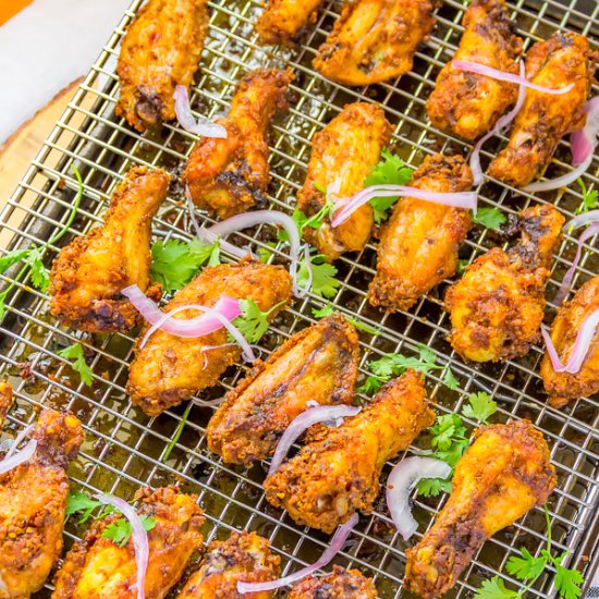 Indian Spiced Roasted Chicken Wings