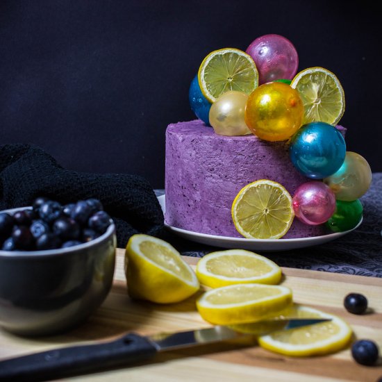 Blueberry Gin & Tonic Cake