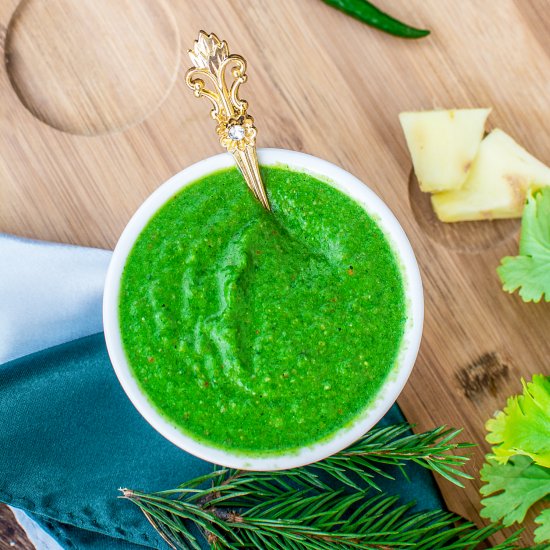 Green Coriander Chutney – 3 Ways