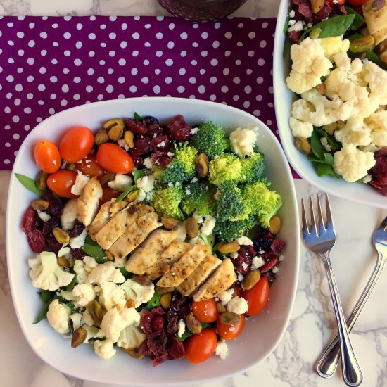 Sweet and Crunchy Salad w/ Chicken