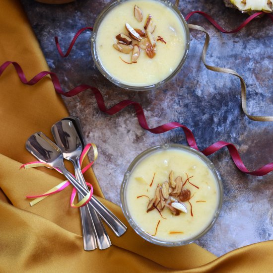 Pineapple Kesar Phirni