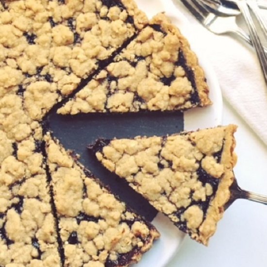 Triple Berry Shortbread Tart